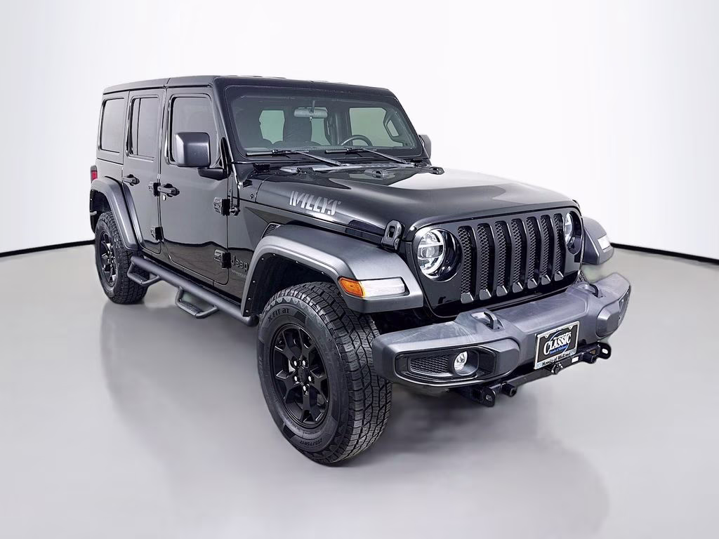 2022 Black Clearcoat Jeep Wrangler Unlimited Willys 4X4 SUV