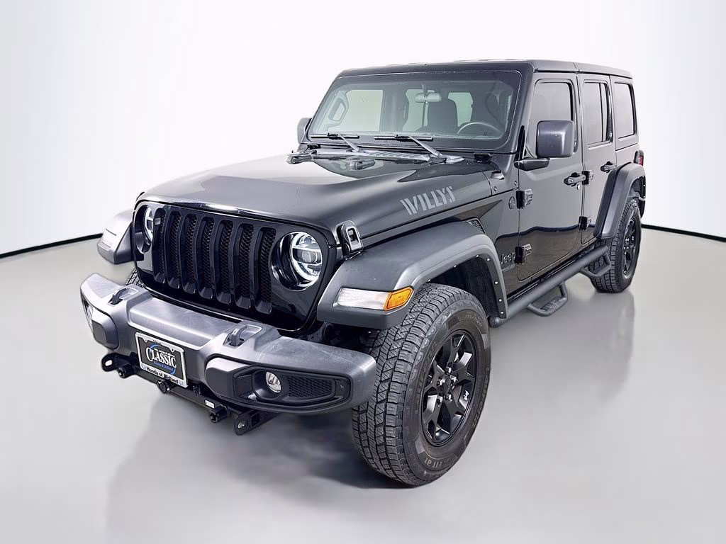 2022 Black Clearcoat Jeep Wrangler Unlimited Willys 4X4 SUV
