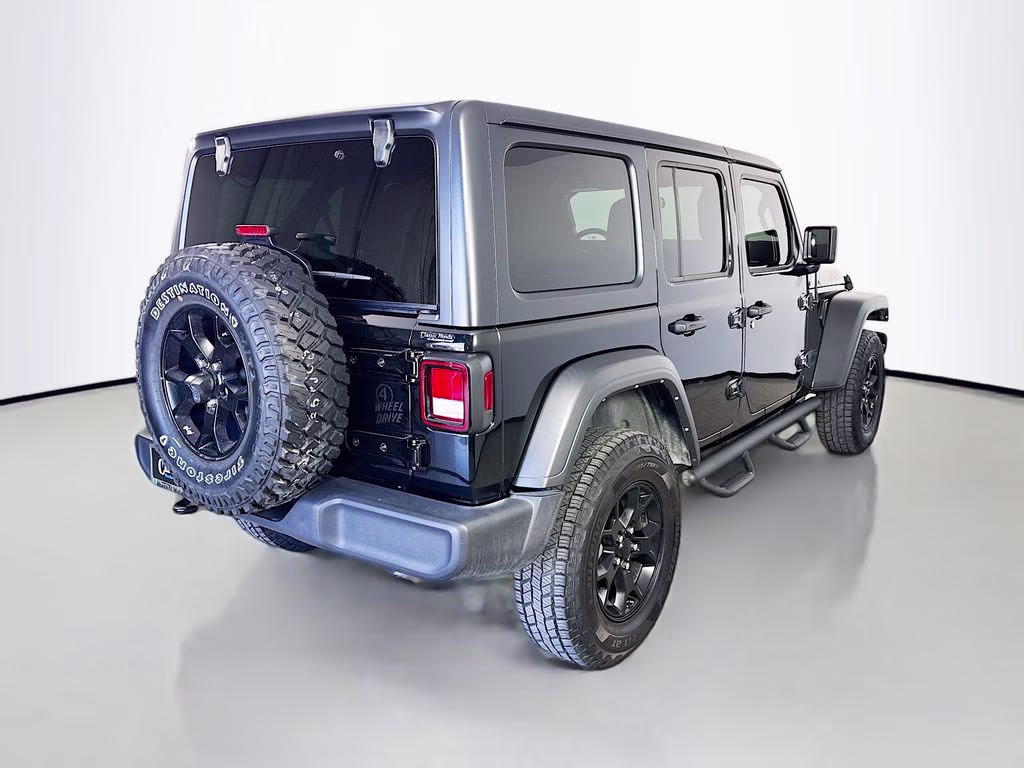 2022 Black Clearcoat Jeep Wrangler Unlimited Willys 4X4 SUV