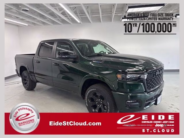 2026 Serrano Green Metallic Ram 1500 Big Horn Night Edition 4X4 Truck