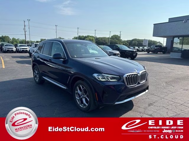 2022 Tanzanite Blue II Metallic BMW X3 xDrive30i AWD SUV