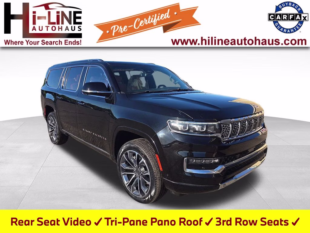 2023 Diamond Black Crystal Pearlcoat Jeep Grand Wagoneer L Series III 4X4 SUV