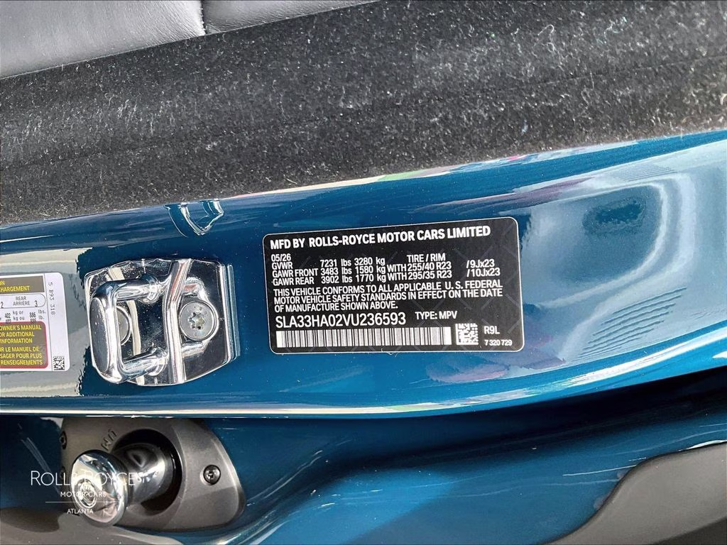 2027 Mustique Blue Rolls-Royce Black Badge Cullinan AWD SUV