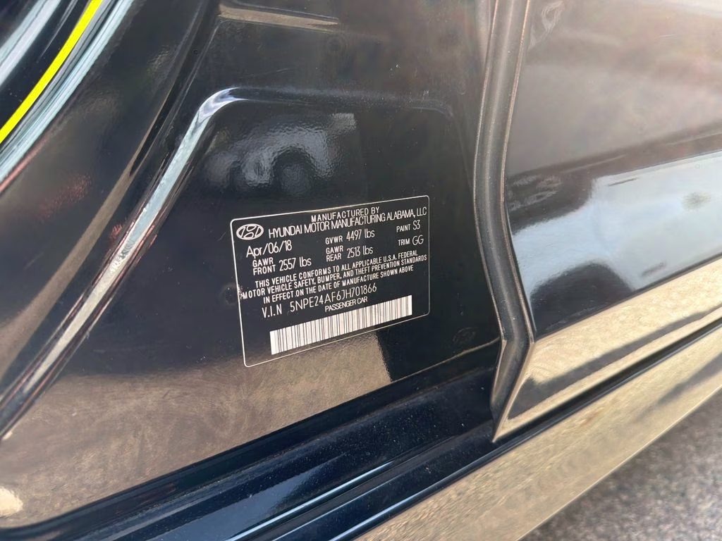 2018 Phantom Black Hyundai Sonata SE FWD Sedan