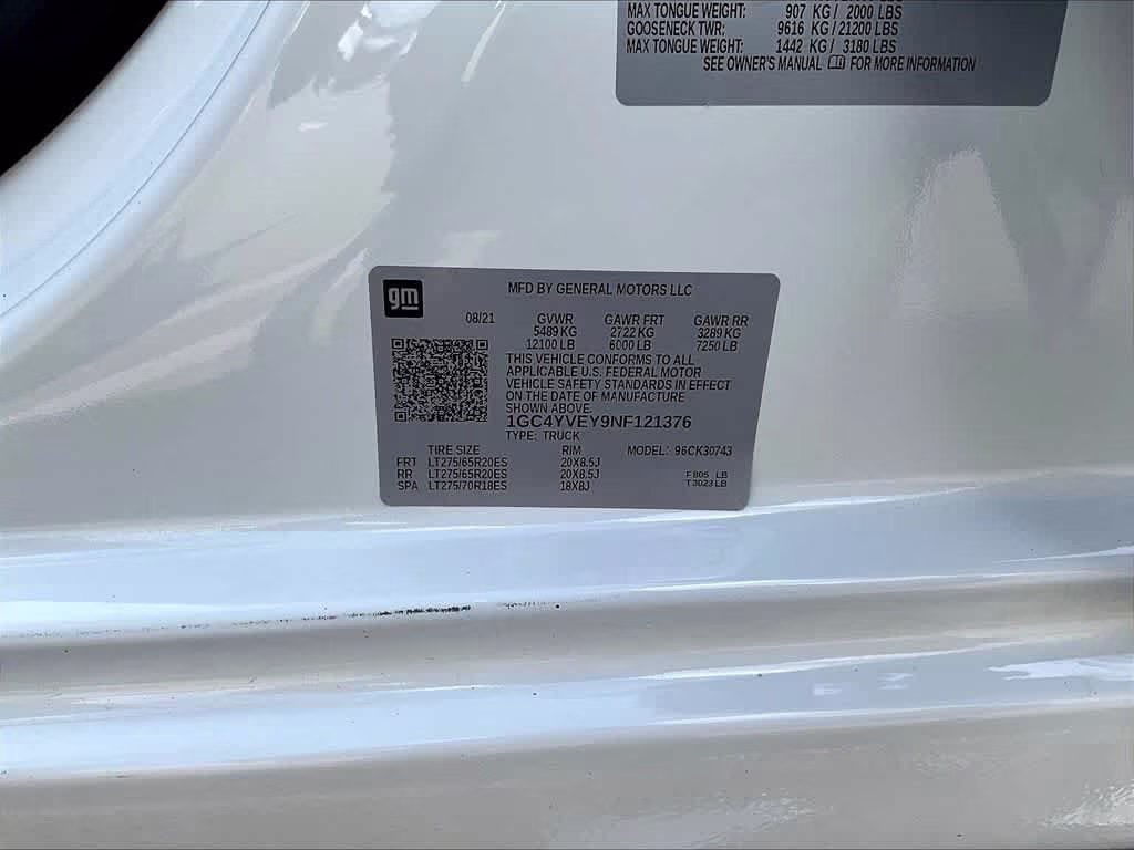 2022 Summit White Chevrolet Silverado 3500HD High Country 4X4 Truck