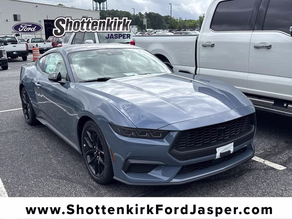 2026 Blue Ford Mustang EcoBoost RWD Coupe