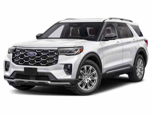 2026 Space White Metallic Ford Explorer Platinum 4X4 SUV
