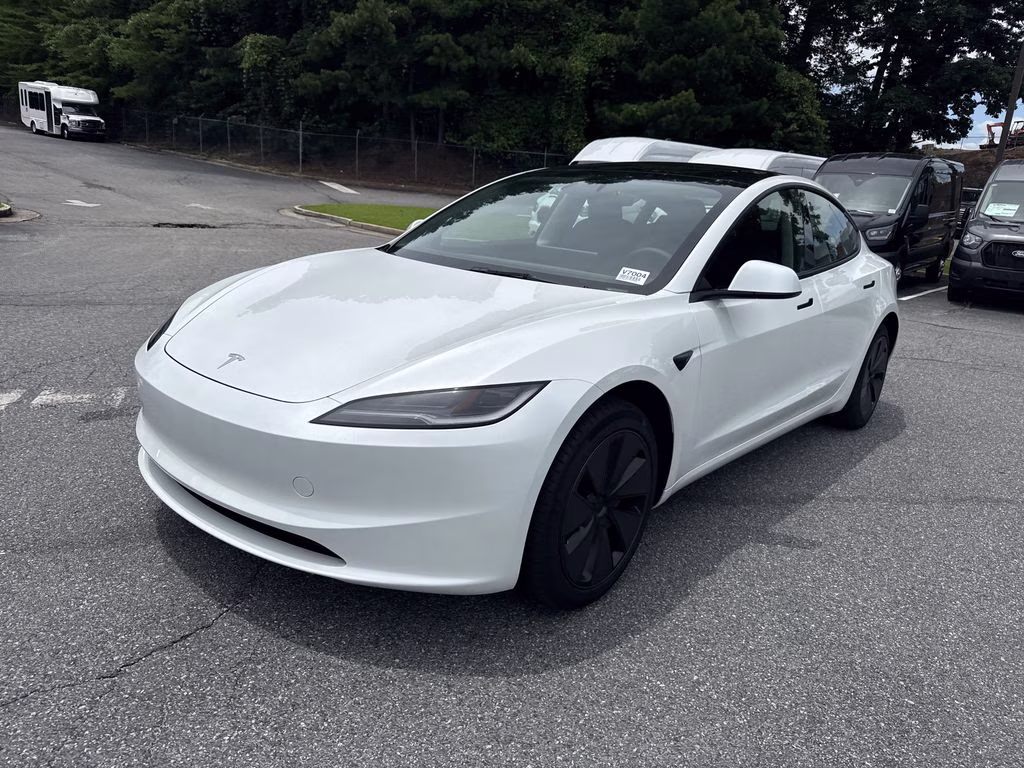 2025 Pearl White Multi-Coat Tesla Model 3 Long Range RWD Sedan