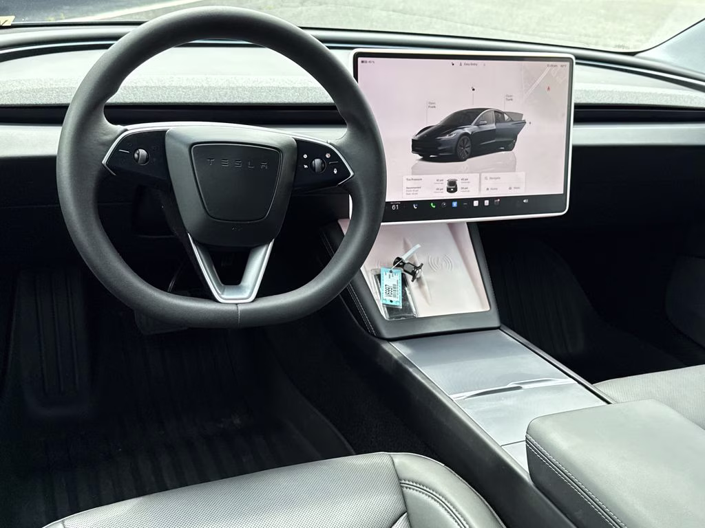2025 Stealth Gray Tesla Model 3 Long Range AWD Sedan