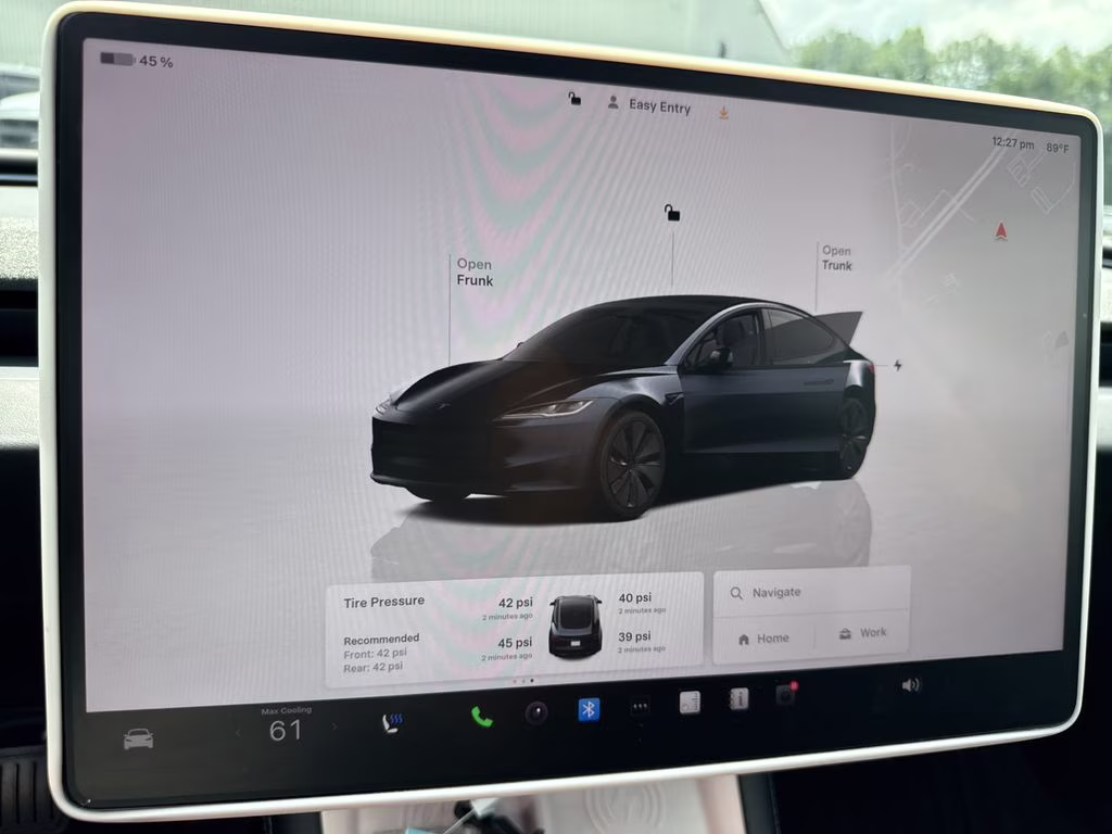 2025 Stealth Gray Tesla Model 3 Long Range AWD Sedan