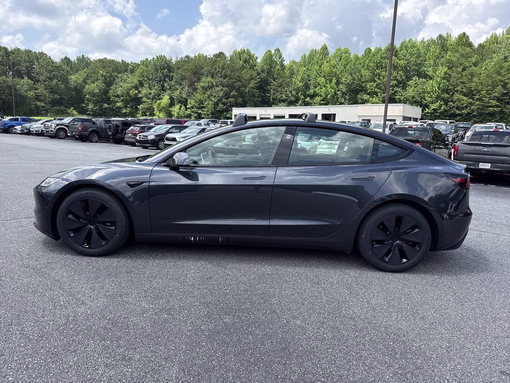 2025 Stealth Gray Tesla Model 3 Long Range AWD Sedan
