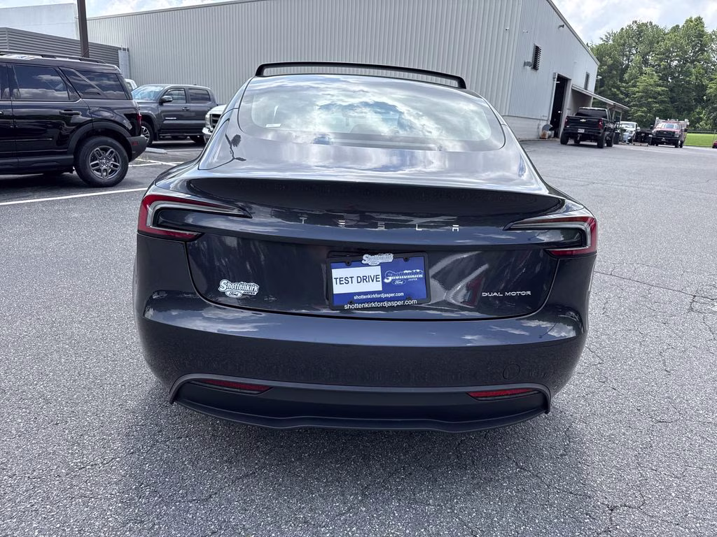 2025 Stealth Gray Tesla Model 3 Long Range AWD Sedan