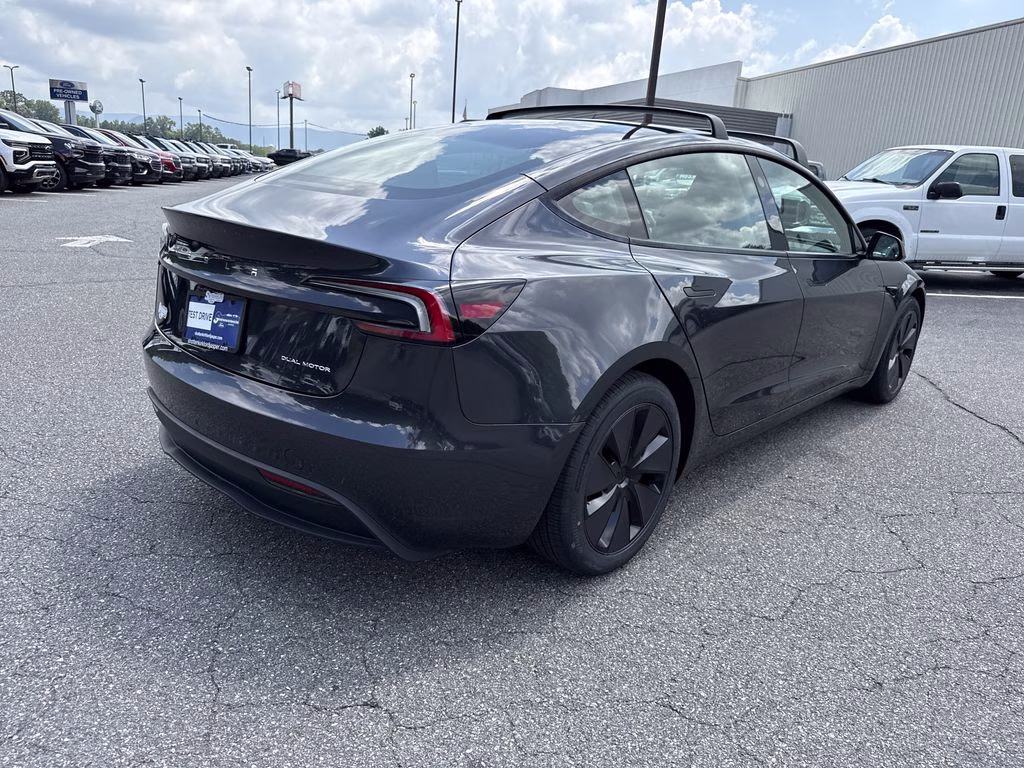 2025 Stealth Gray Tesla Model 3 Long Range AWD Sedan