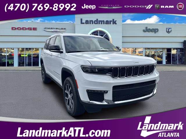 2025 Bright White Clearcoat Jeep Grand Cherokee L Limited 4X4 SUV