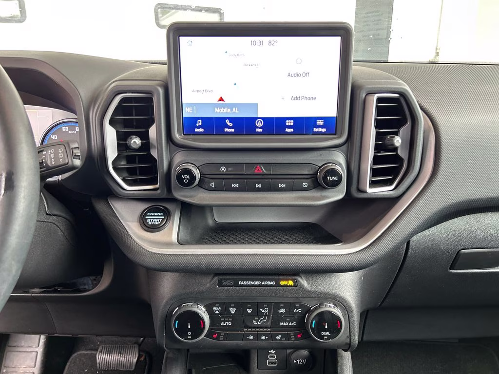 2024 Azure Gray Metallic Tri-Coat Ford Bronco Sport Outer Banks 4X4 SUV