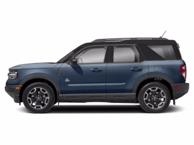 2024 Azure Gray Metallic Tri-Coat Ford Bronco Sport Outer Banks 4X4 SUV