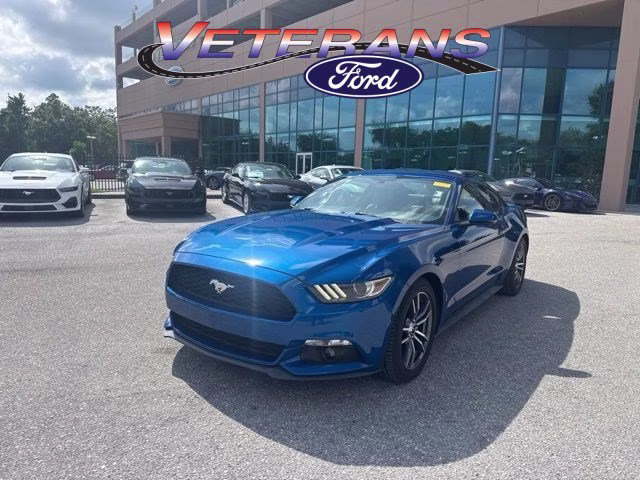 2017 Lightning Blue Metallic Ford Mustang EcoBoost Premium RWD Coupe
