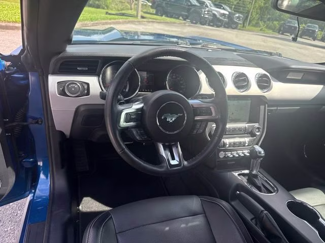 2017 Lightning Blue Metallic Ford Mustang EcoBoost Premium RWD Coupe