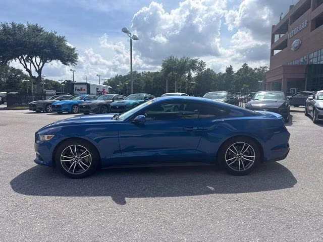 2017 Lightning Blue Metallic Ford Mustang EcoBoost Premium RWD Coupe