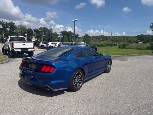 2017 Lightning Blue Metallic Ford Mustang EcoBoost Premium RWD Coupe