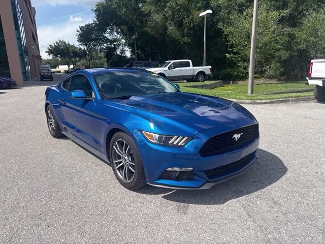 2017 Lightning Blue Metallic Ford Mustang EcoBoost Premium RWD Coupe
