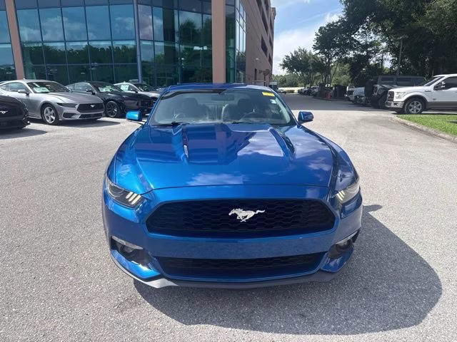 2017 Lightning Blue Metallic Ford Mustang EcoBoost Premium RWD Coupe