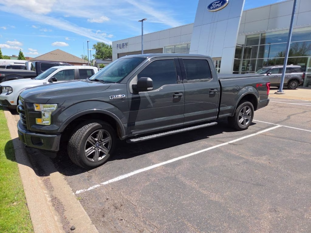 2016 Gray Ford F-150 XLT FX4 w/Sport Appearance Pkg 4X4 Truck