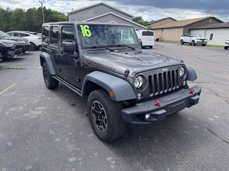 2016 Granite Crystal Metallic Clear Coat Jeep Wrangler Unlimited Rubicon Hard Rock 4X4 SUV