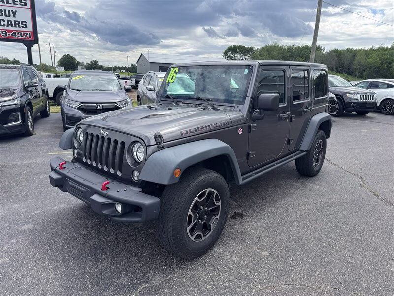 2016 Granite Crystal Metallic Clear Coat Jeep Wrangler Unlimited Rubicon Hard Rock 4X4 SUV