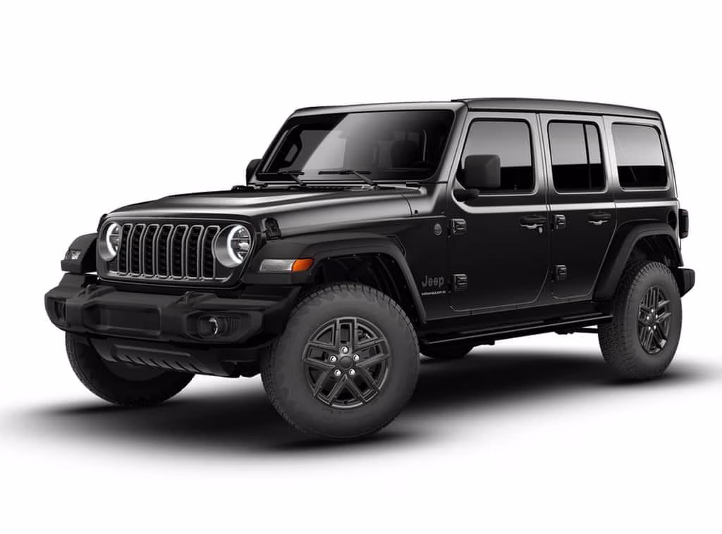 2026 Black Clear Coat Jeep Wrangler Wrangler 4-door Sport S 4-door