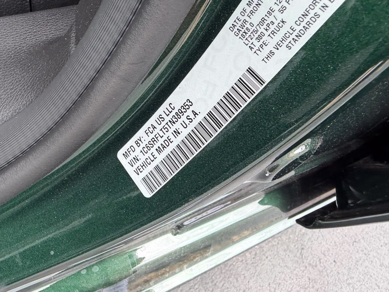 2026 Serrano Green Metallic Ram 1500 Rebel 4X4 Truck