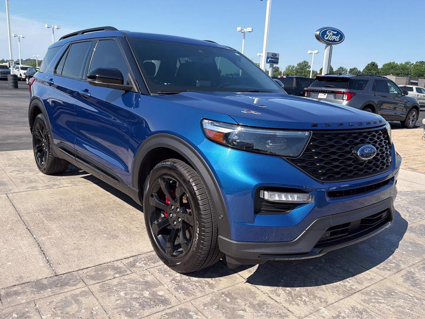 2021 Atlas Blue Ford Explorer ST 4X4 SUV
