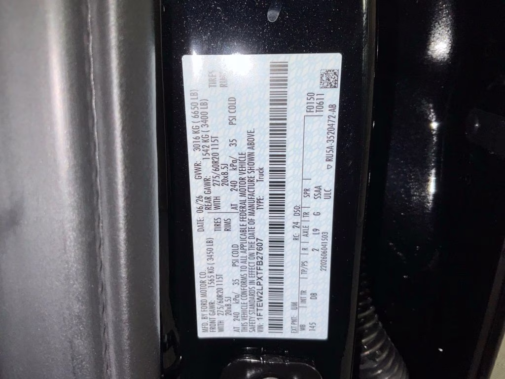 2026 Black Metallic Ford F-150 STX 4X4 Truck
