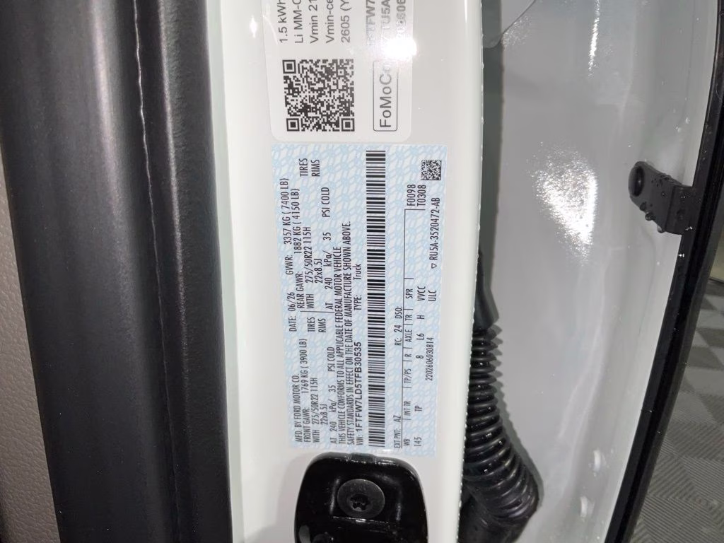 2026 White Metallic Ford F-150 Platinum 4X4 Truck