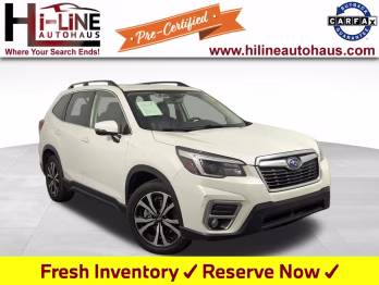 2021 Crystal White Pearl Subaru Forester Limited AWD SUV