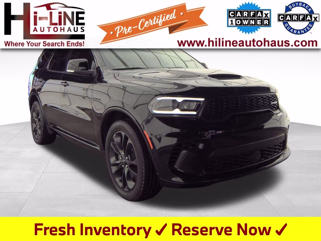 2024 DB Black Crystal Clearcoat Dodge Durango R/T Plus RWD SUV
