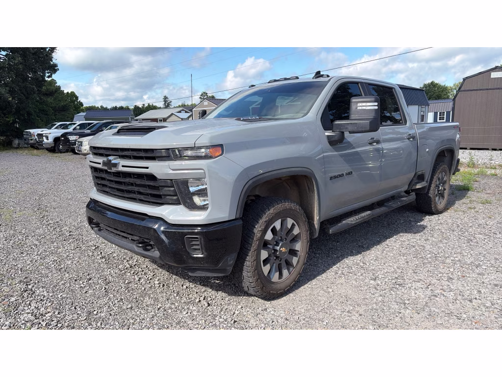 2024 Slate Gray Metallic Chevrolet Silverado Custom 4X4 Truck