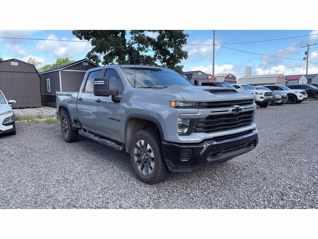 2024 Slate Gray Metallic Chevrolet Silverado Custom 4X4 Truck