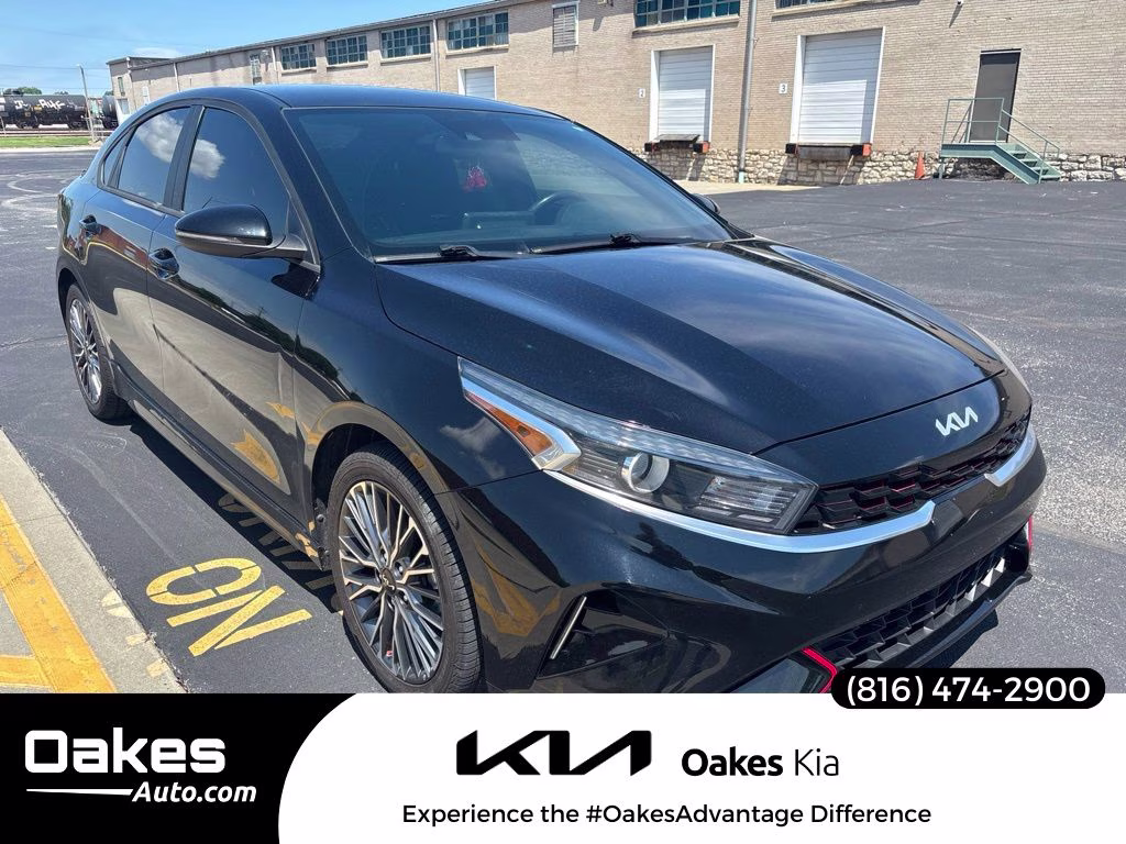 2023 Aurora Black Pearl Kia Forte GT-Line FWD Sedan