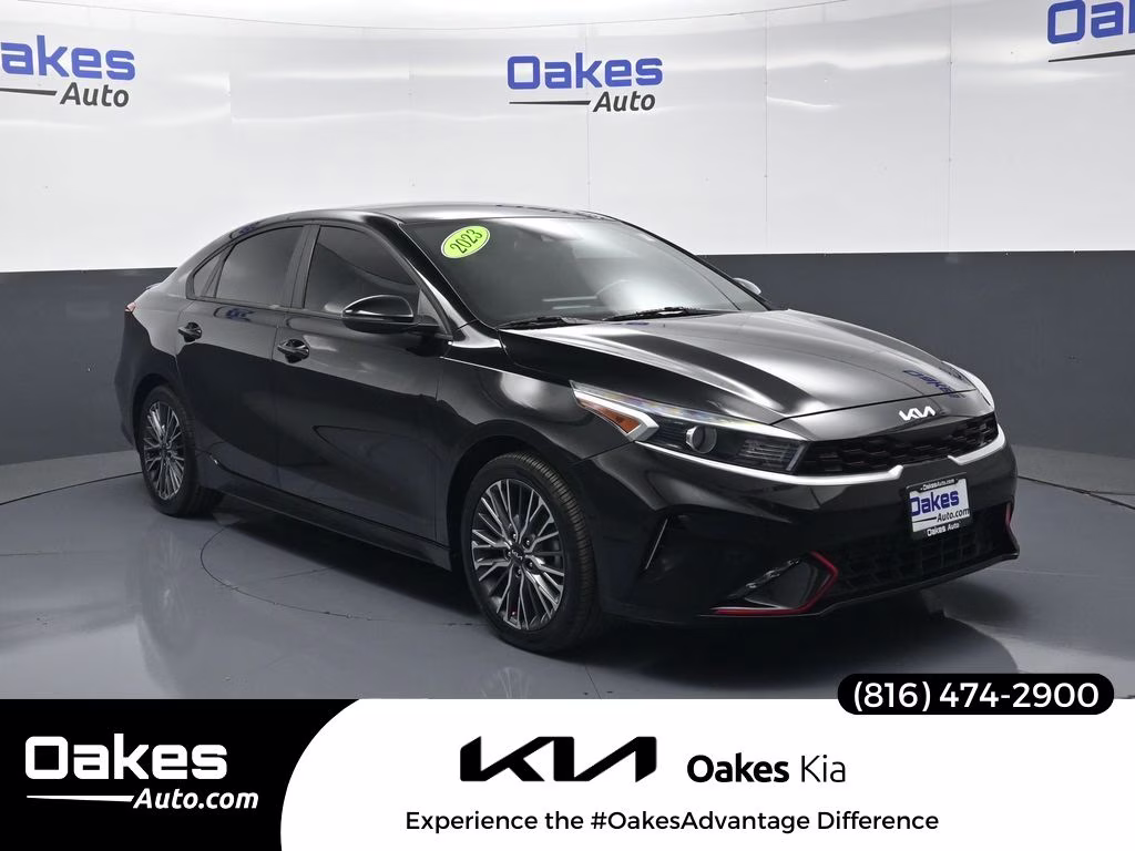 2023 Aurora Black Pearl Kia Forte GT-Line FWD Sedan
