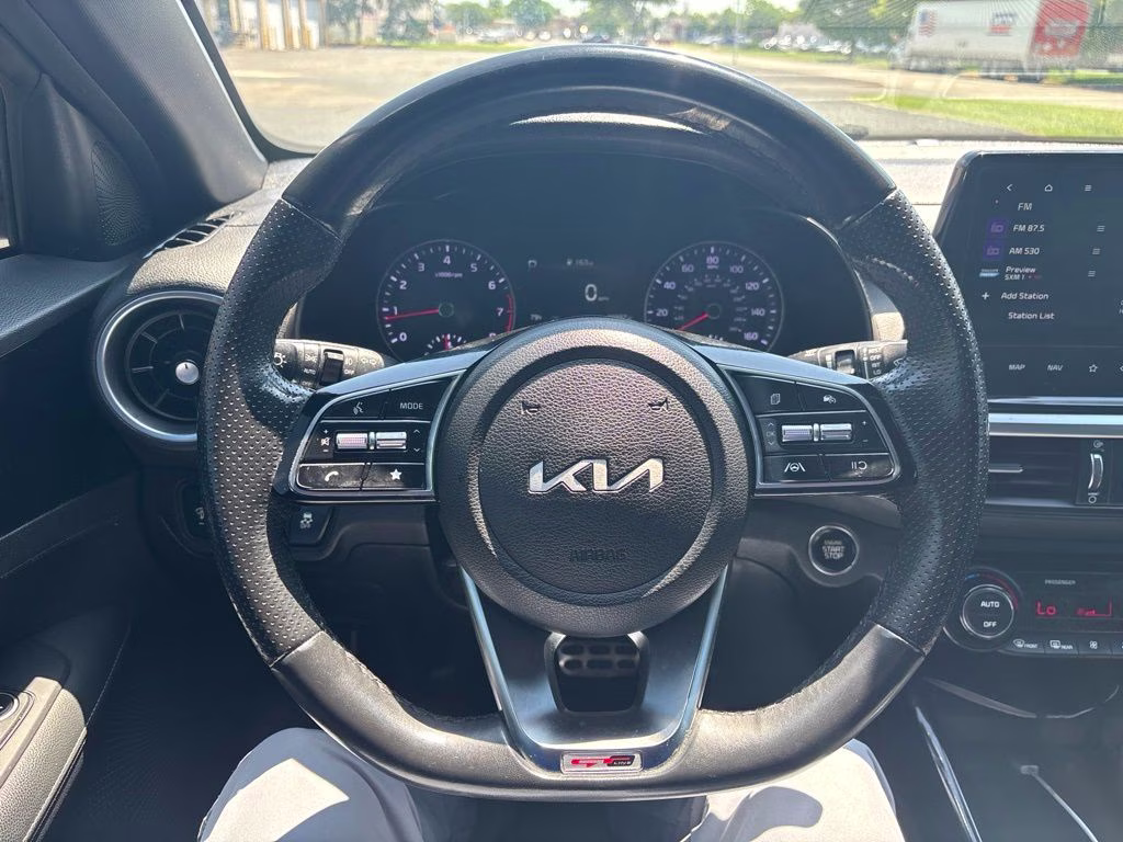 2023 Aurora Black Pearl Kia Forte GT-Line FWD Sedan