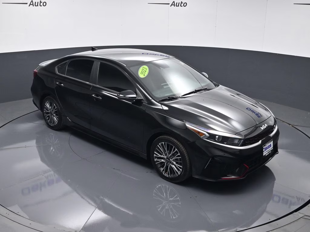 2023 Aurora Black Pearl Kia Forte GT-Line FWD Sedan