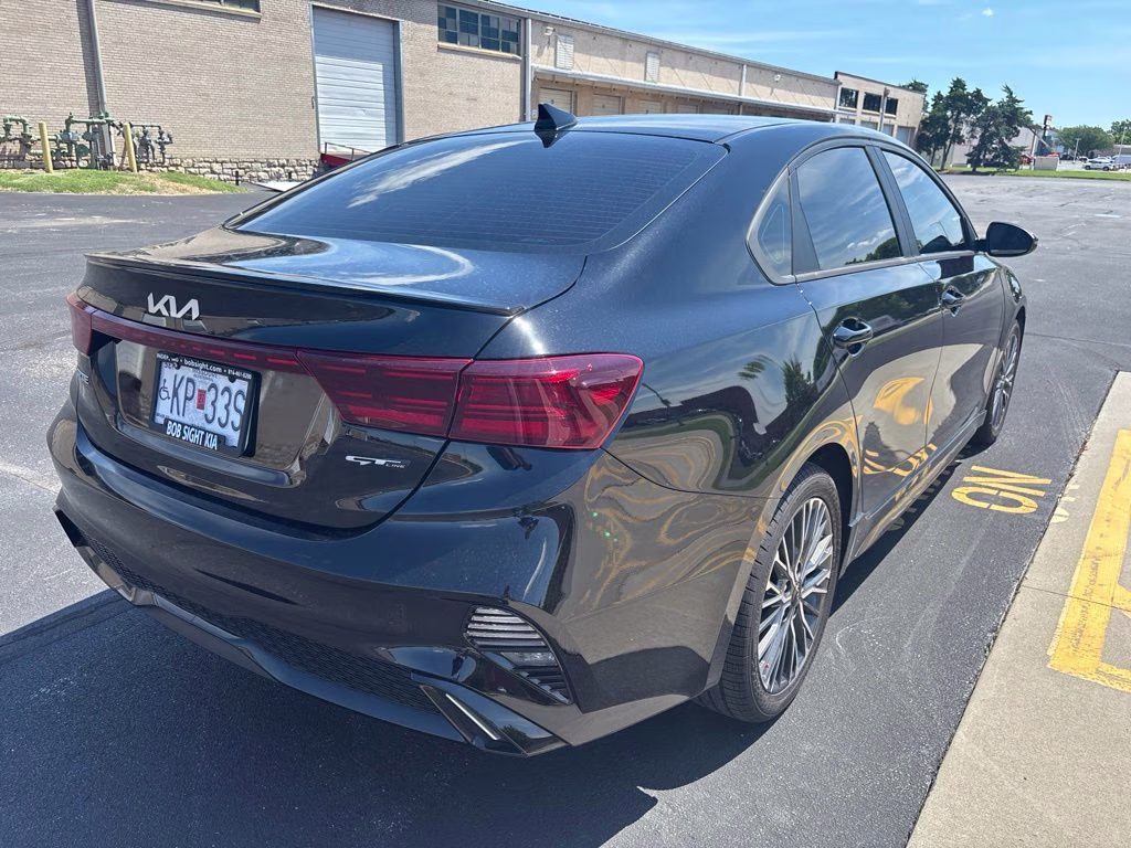 2023 Aurora Black Pearl Kia Forte GT-Line FWD Sedan