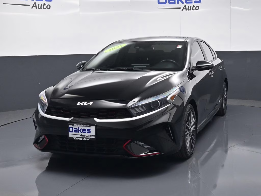2023 Aurora Black Pearl Kia Forte GT-Line FWD Sedan
