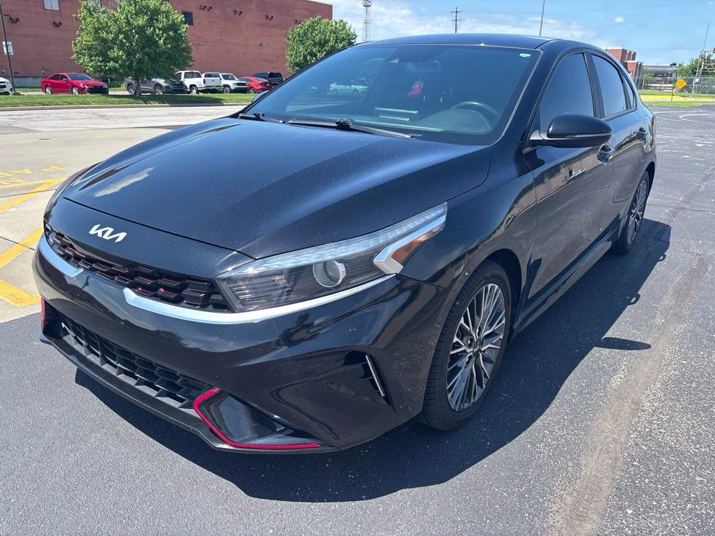 2023 Aurora Black Pearl Kia Forte GT-Line FWD Sedan