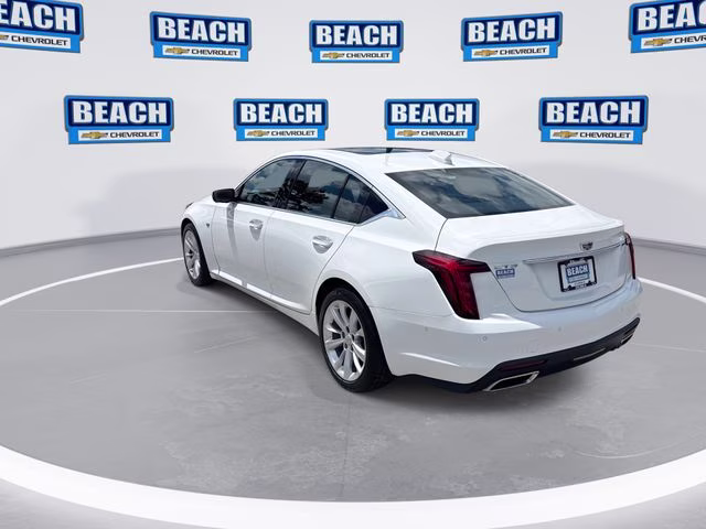 2025 White Cadillac CT5 Premium Luxury RWD Sedan