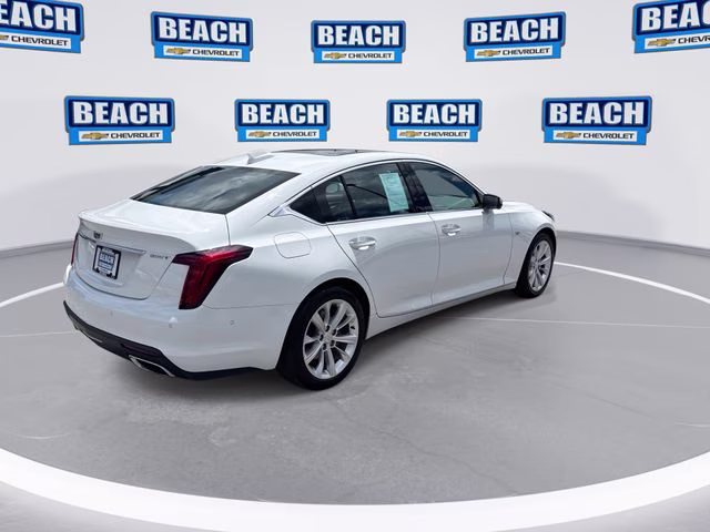2025 White Cadillac CT5 Premium Luxury RWD Sedan