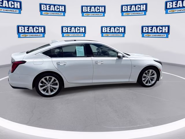 2025 White Cadillac CT5 Premium Luxury RWD Sedan