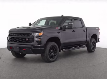2022 Black Chevrolet Silverado 1500 Custom Trail Boss 4X4 Truck