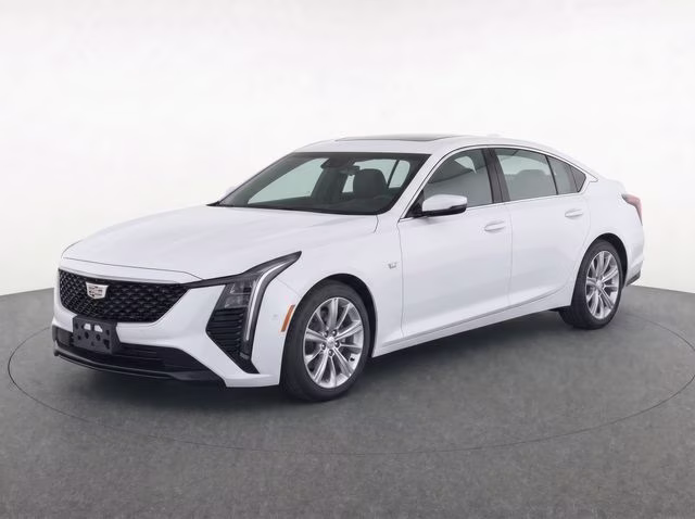 2025 White Cadillac CT5 Premium Luxury RWD Sedan